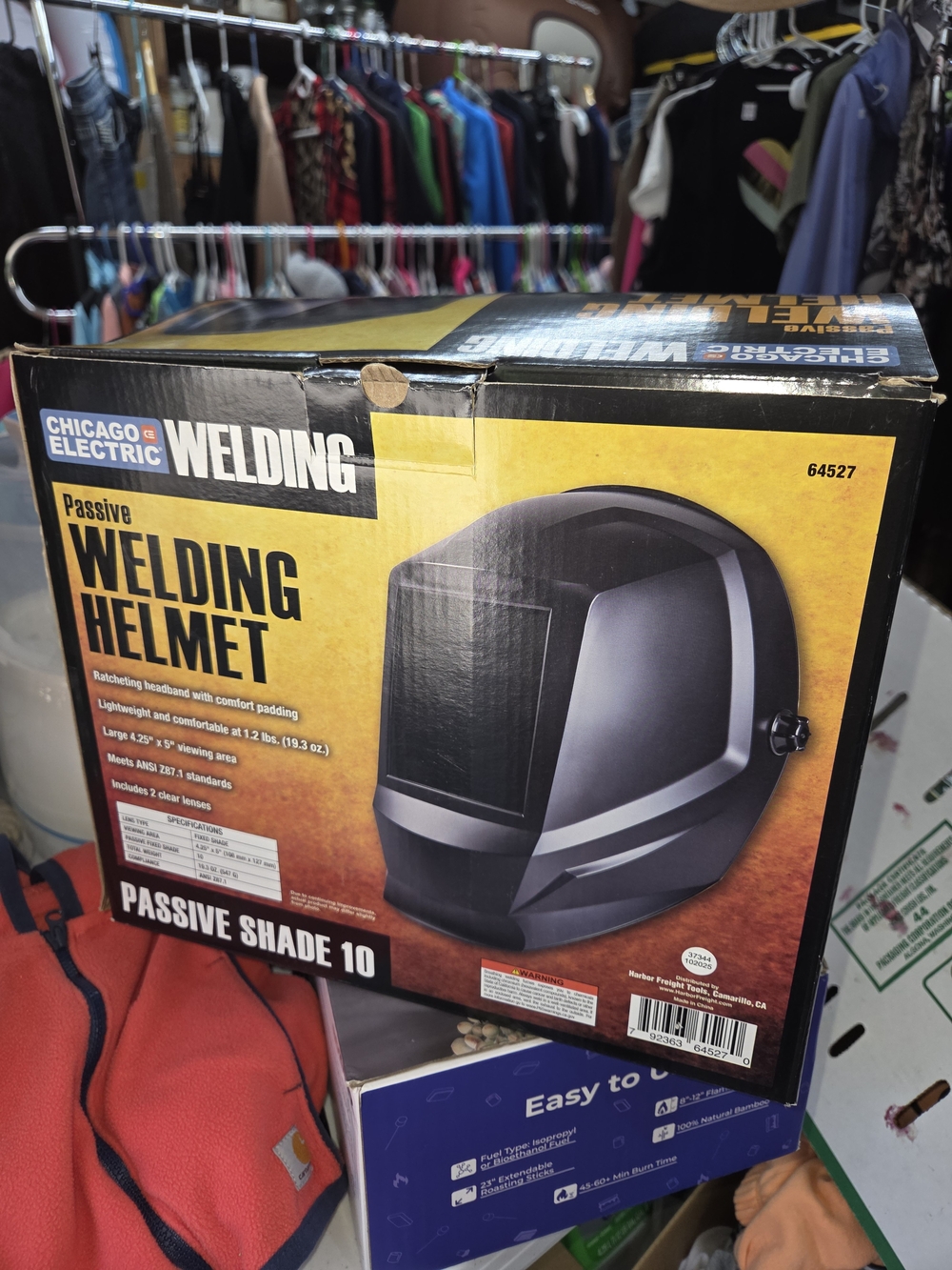 Welding Helmet Passive Shade 10 - Black/Gray
